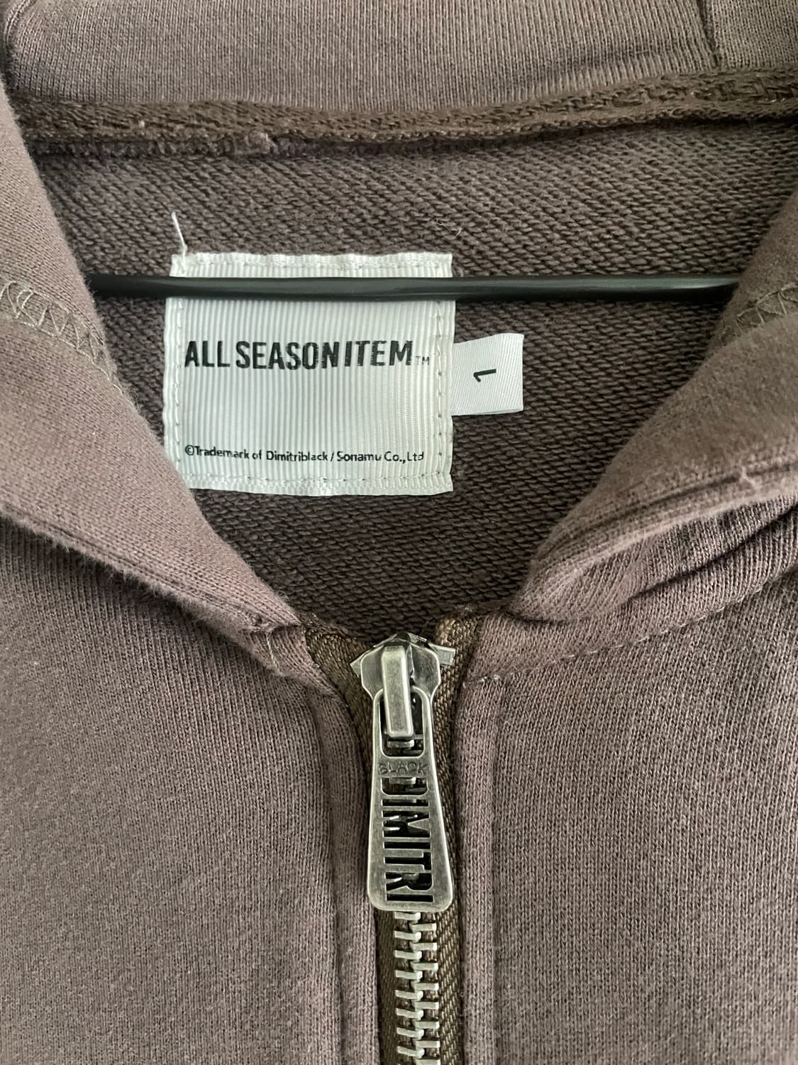 DIMITRI BLACK 초코 브라운 아메카지 하구미 그런지 후디 상품이미지2