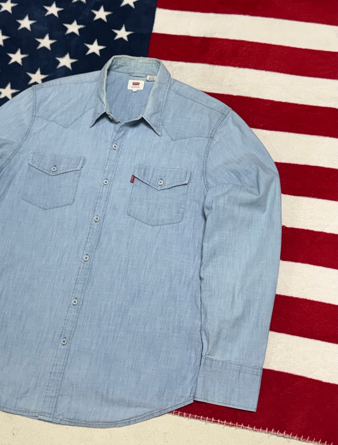 리바이스 샴브레이셔츠 Levi’s Chambray Shirt [L]빈티지 상품이미지3