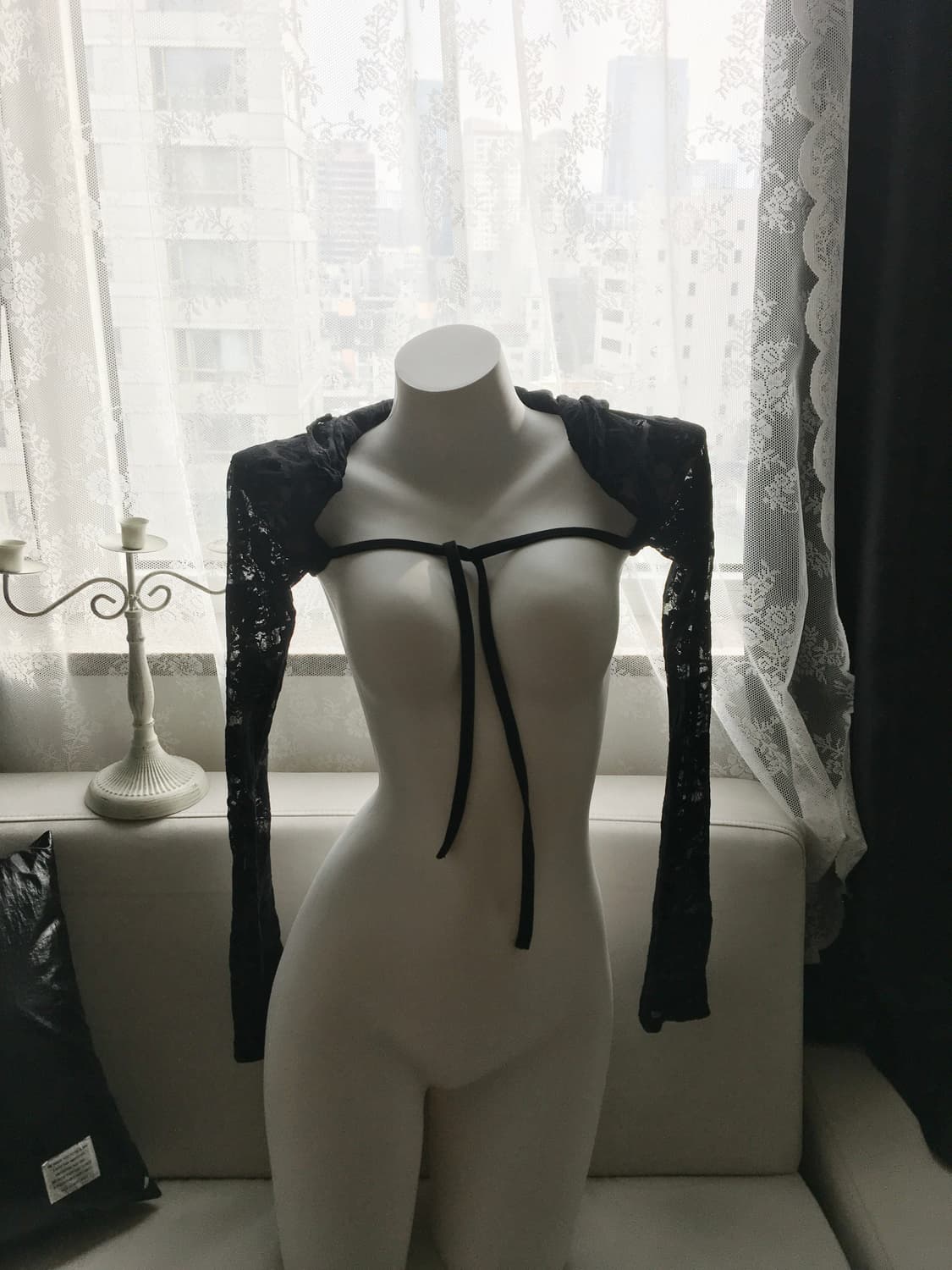 TAAE LACE HOODIE BOLERO CARDIGAN 상품이미지1