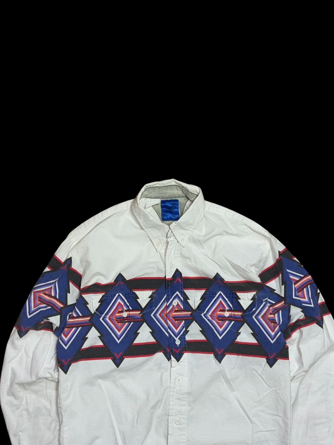 빈티지 인디언 아즈텍 패턴 웨스턴 셔츠 상품이미지4