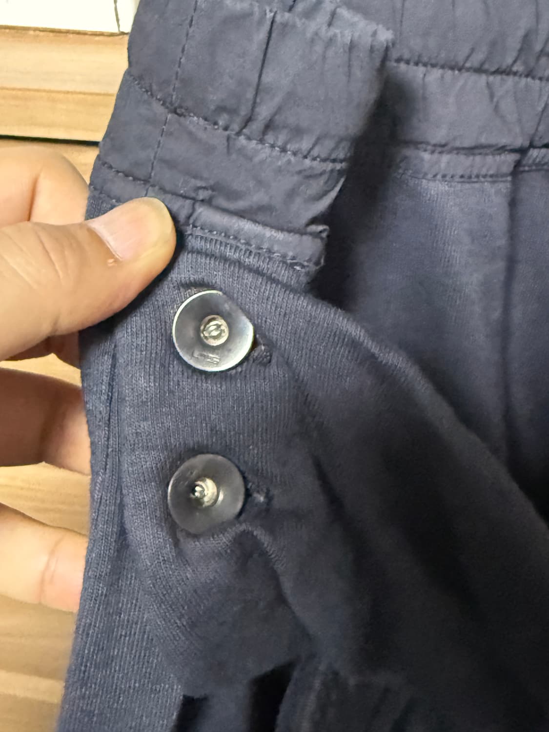 릭오웬스 앞가리개 조거 팬츠 패스포트 색상(다크 네이비) 상품이미지3