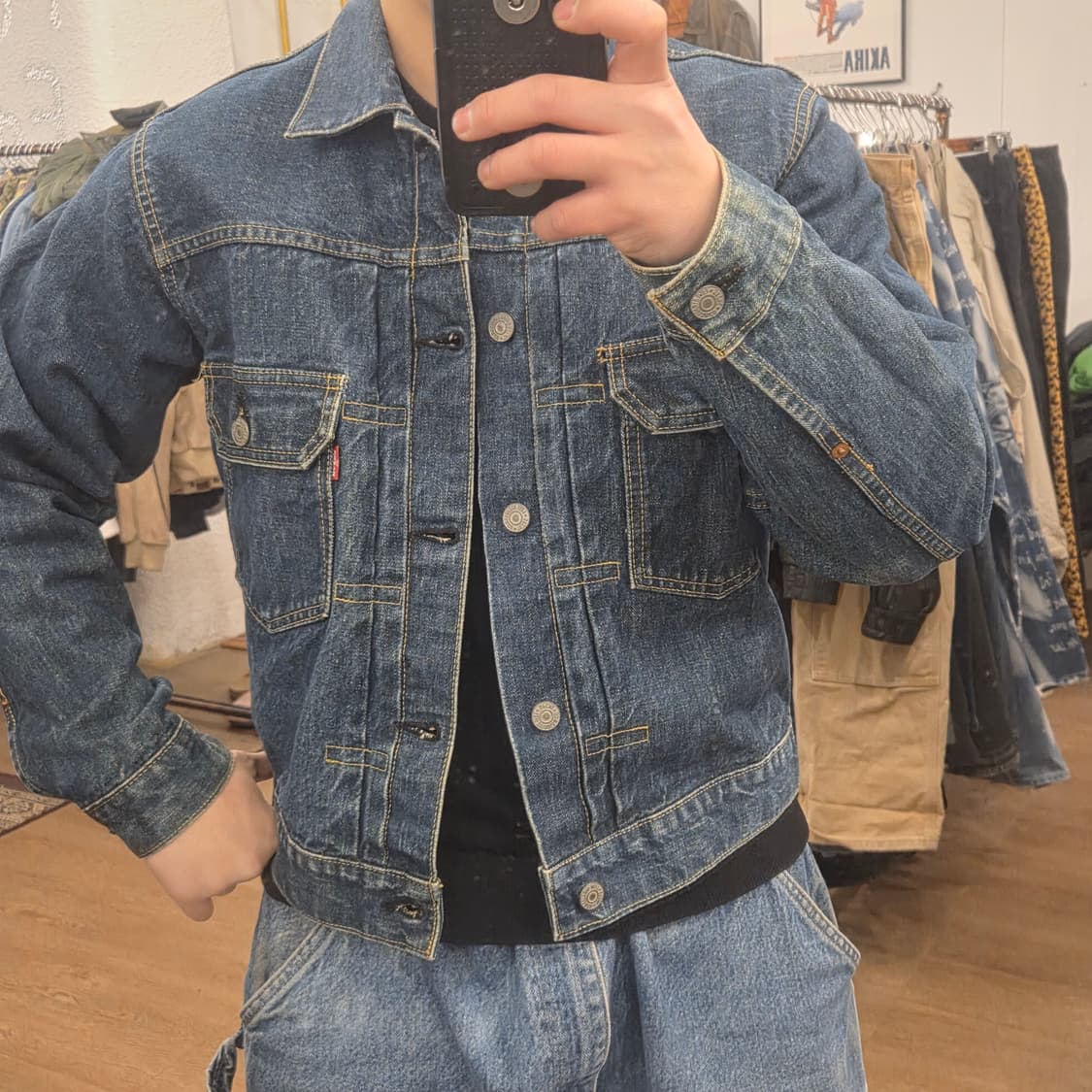 리바이스 lvc 2세대 데님자켓 40 71507 타입투 상품이미지7