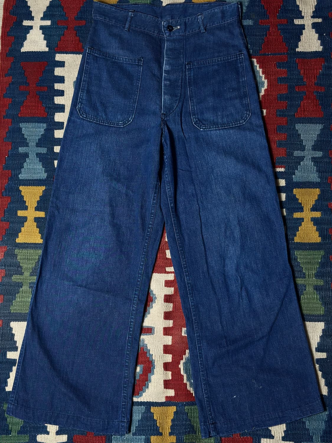 50s us navy 빈티지 해군 벨바텀 데님팬츠 셀비지 29 상품이미지1