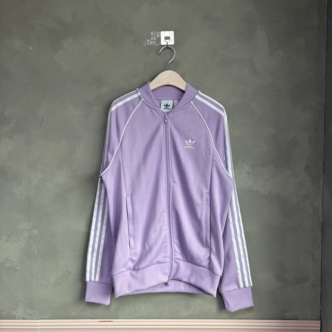 아디다스 신형 슈퍼스타 져지 트랙탑 연보라 상품이미지1