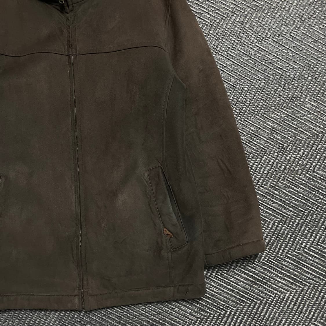 90s MARU 브라운 스웨이드 퍼 무스탕 자켓 o 5218 상품이미지2