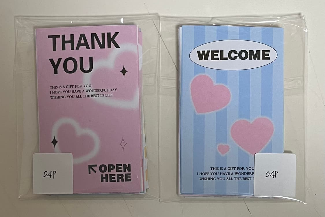 수량2개)감성 다꾸 스티커 24장 (중복 1~4장) 상품이미지1