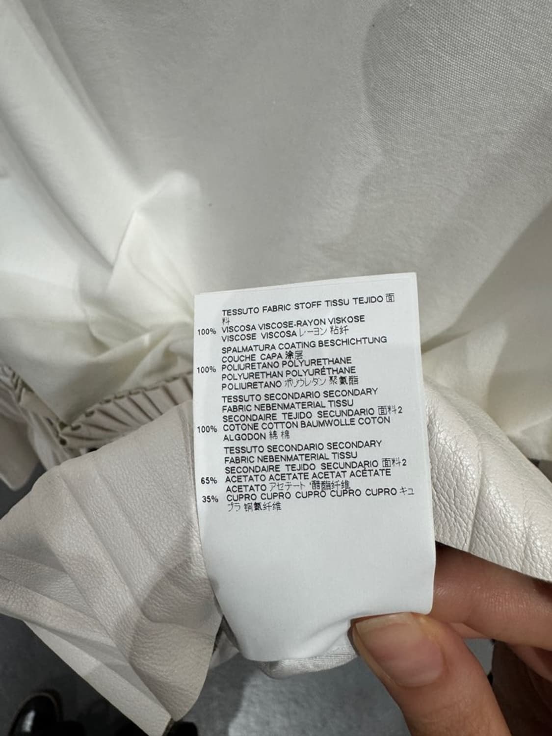 MM6 언밸런스 플리츠 헴 탑 상품이미지5