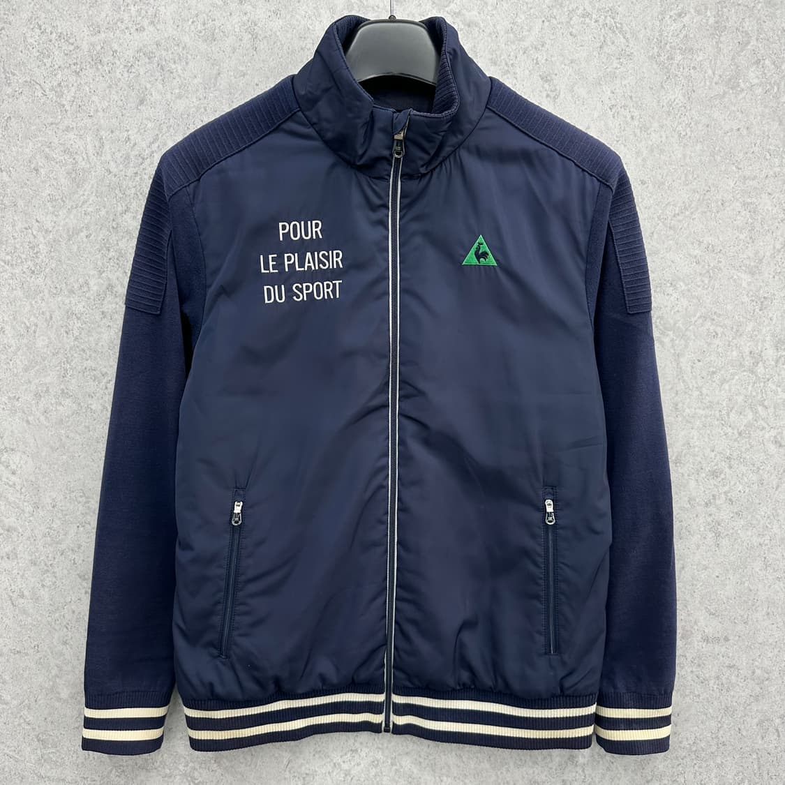 95 르꼬끄 골프 남자 하이브리드 방풍 니트집업 상품이미지1