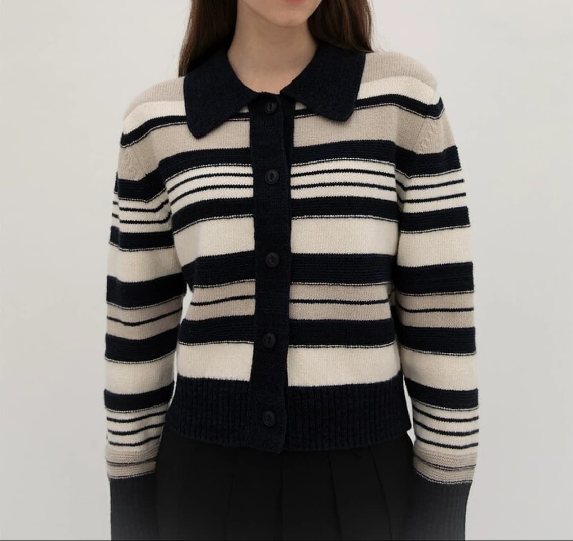 르바 멀티 스트라이프 가디건 상품이미지1