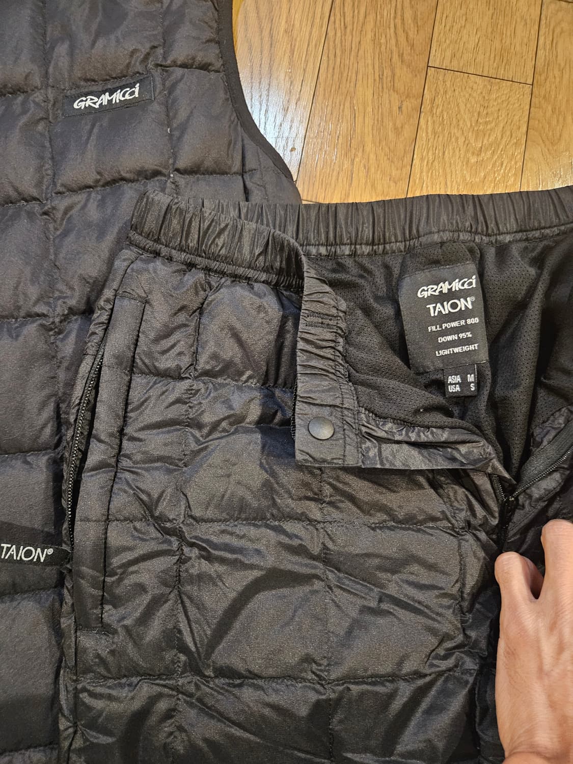 그라미치 타이온 패딩 바지,베스트 다운 셋업 팬츠 조끼 상품이미지5