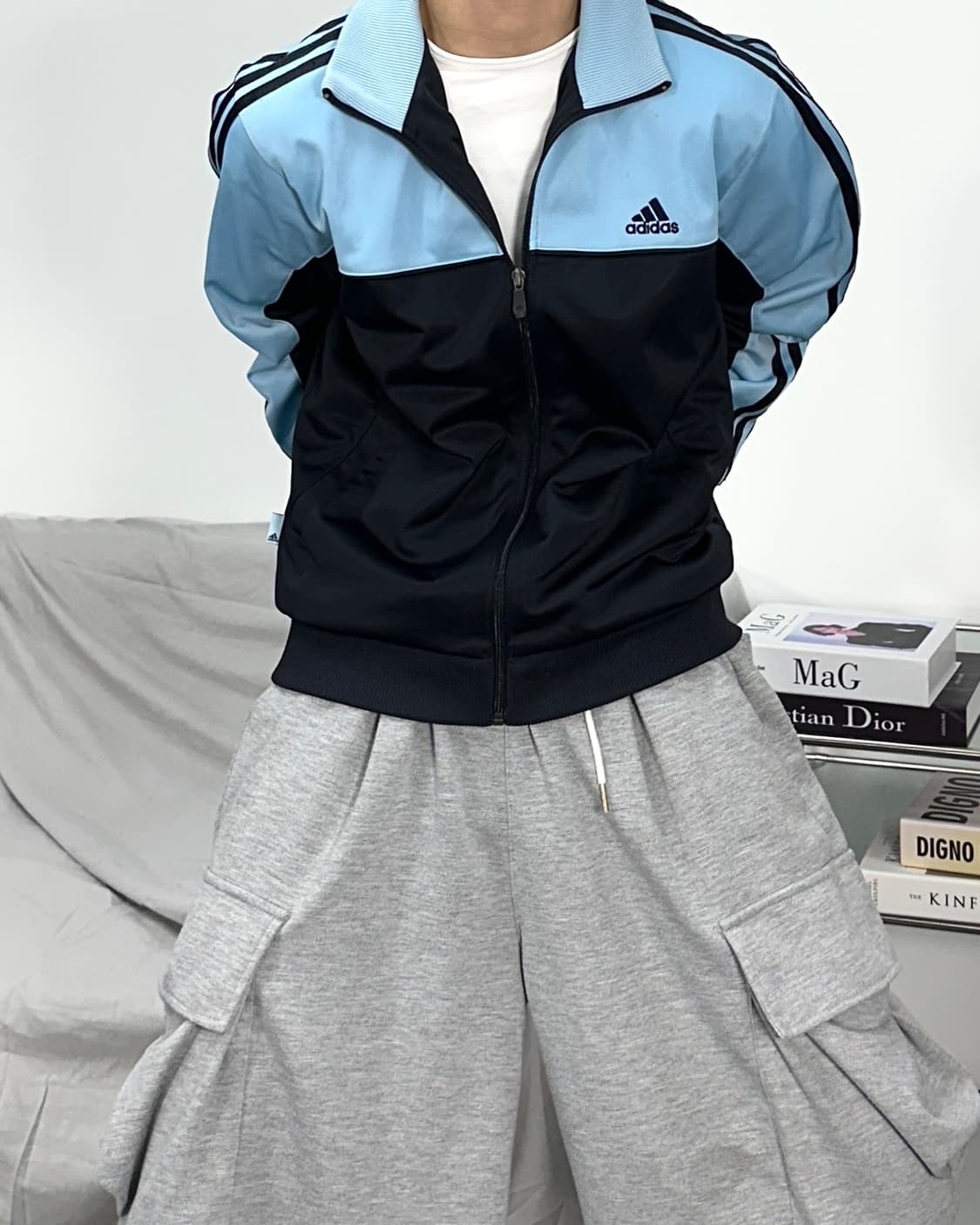 아디다스 스카이블루 트랙탑 져지 95 상품이미지2