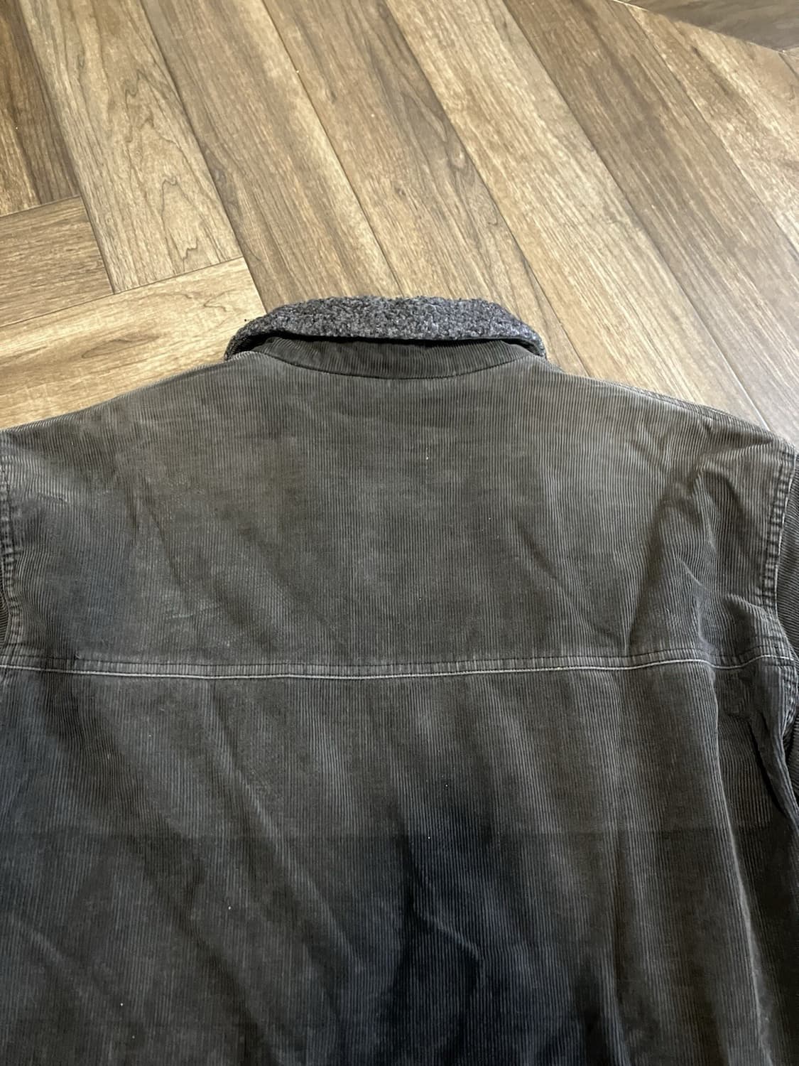 90s 스투시 코듀로이 셰르파 트러커 자켓 블랙 상품이미지10