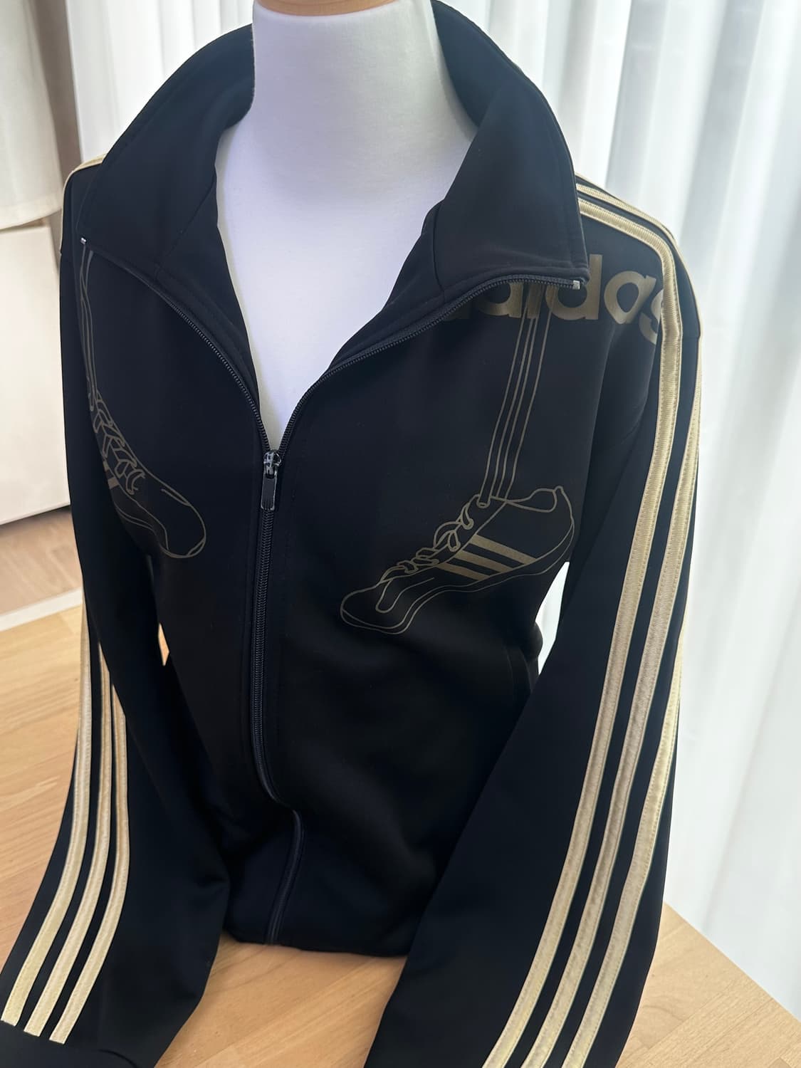 아디다스 초희귀 골드 금장 블랙 트랙탑 져지 오네갸루 stc 솜 이코 상품이미지7