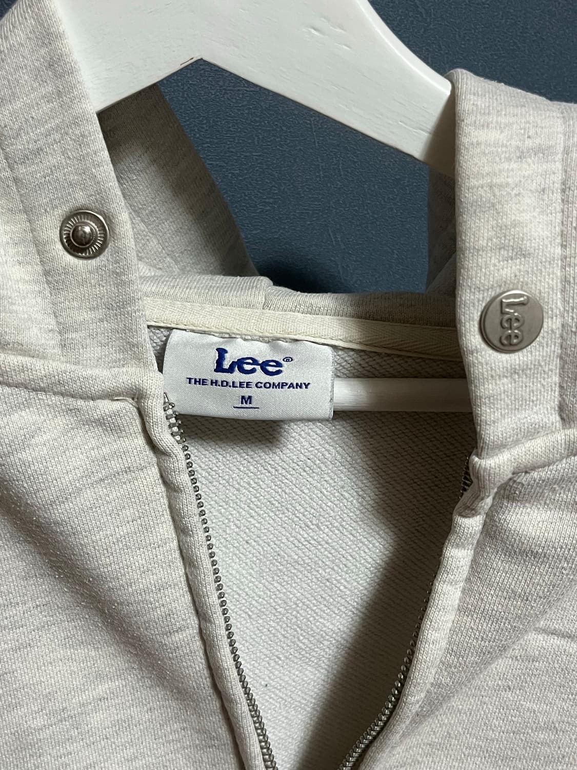 lee 회색 후드집업입니다! M사이즈 사용감X 상품이미지3