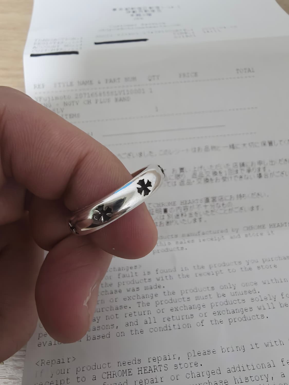 크롬하츠 네거티브링 us11 상품이미지4