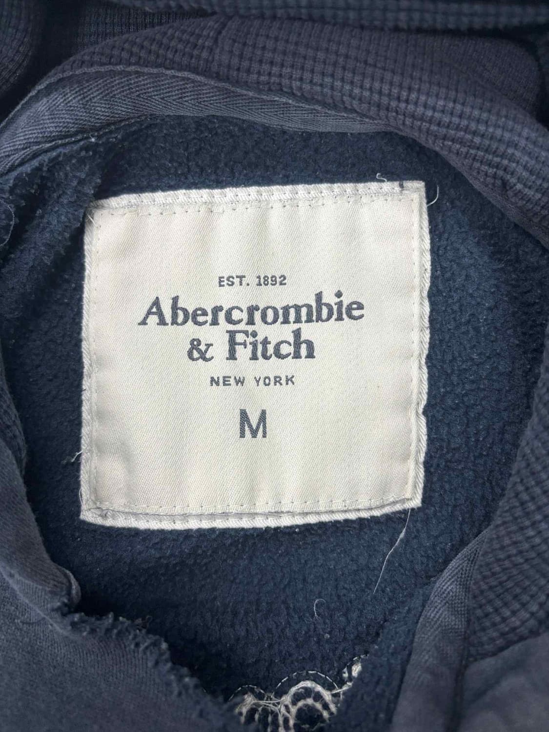 아베크롬비 y2k 네이비 올드스쿨 스웨트셔츠 후드티(M) 상품이미지4