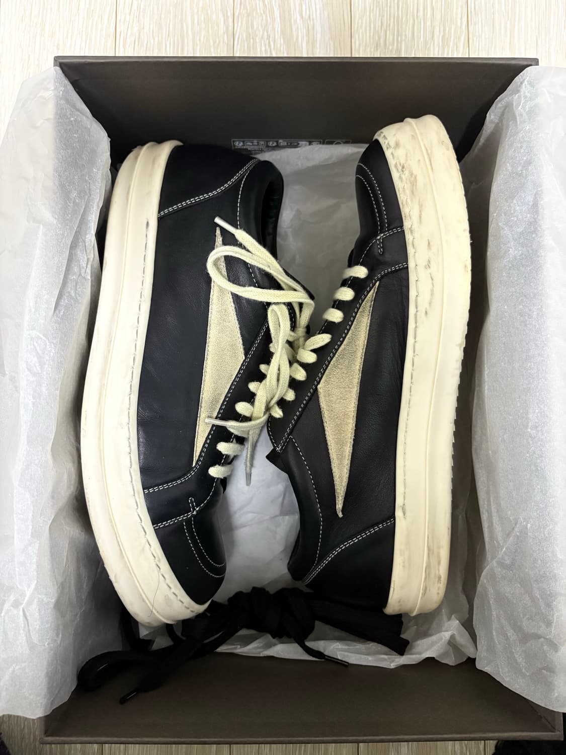 릭오웬스 반스 레더 풀박 43사이즈 상품이미지3