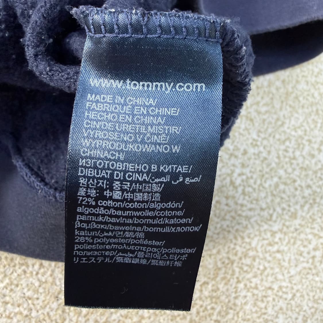 L 타미힐피거 기모 맨투맨 0202T1 상품이미지4