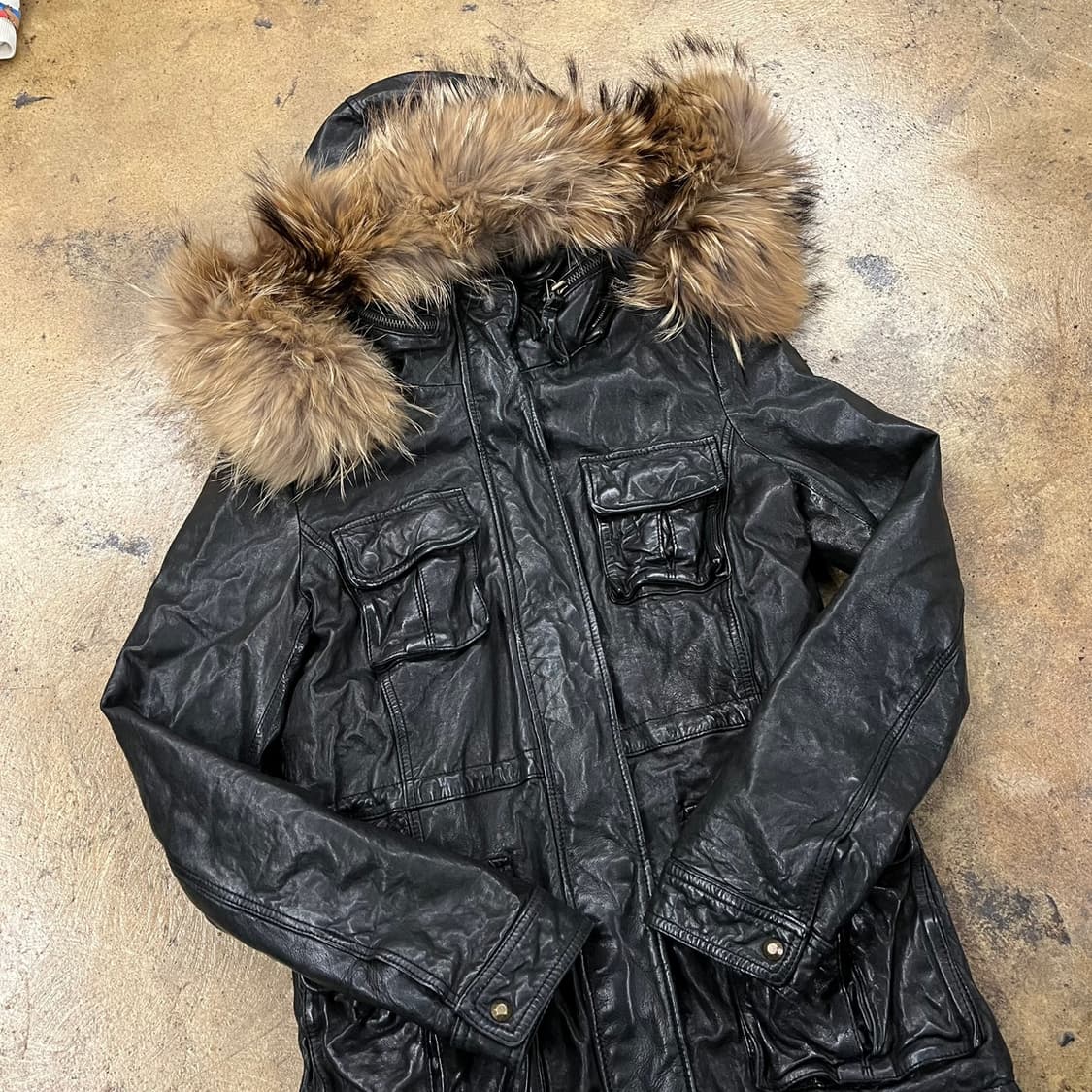 [정품/55] 빈티지 여성 양가죽자켓 b18 상품이미지1