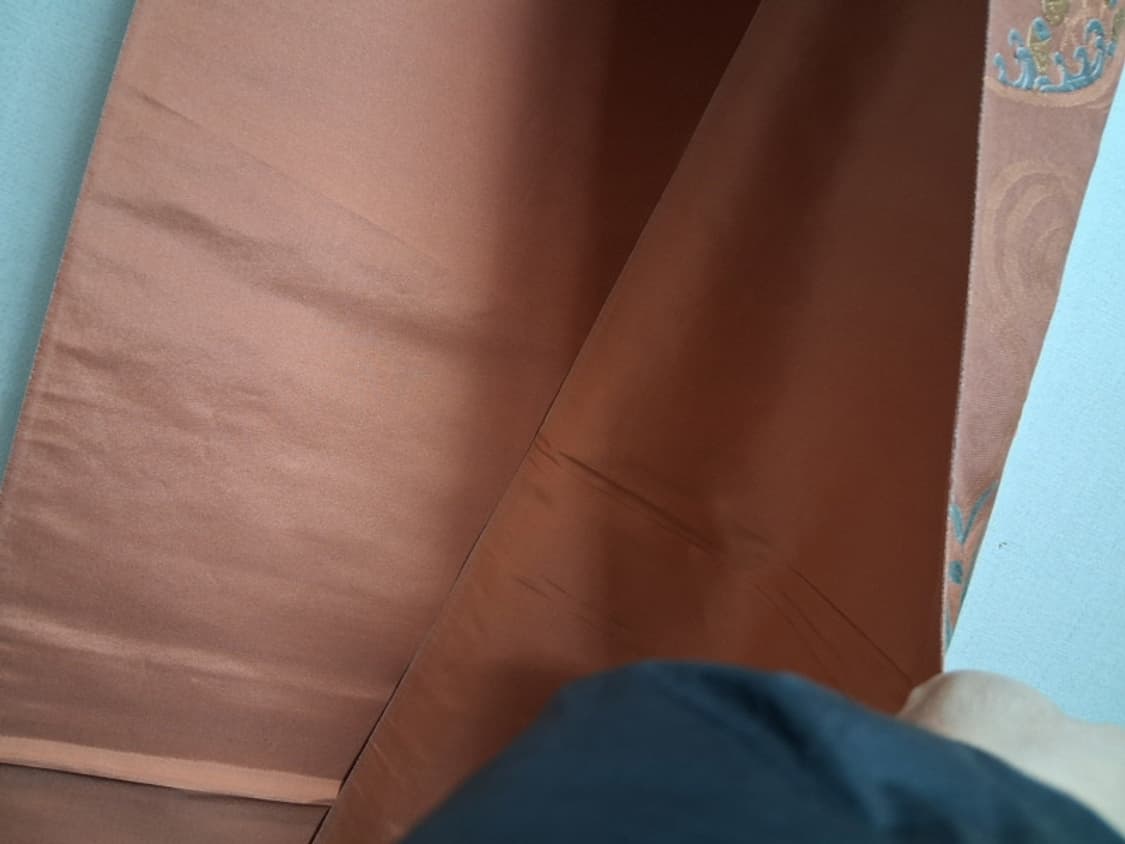 후쿠로오비 일본 고전패턴 대나무 플라워 자카드 견 후쿠로오비  상품이미지5