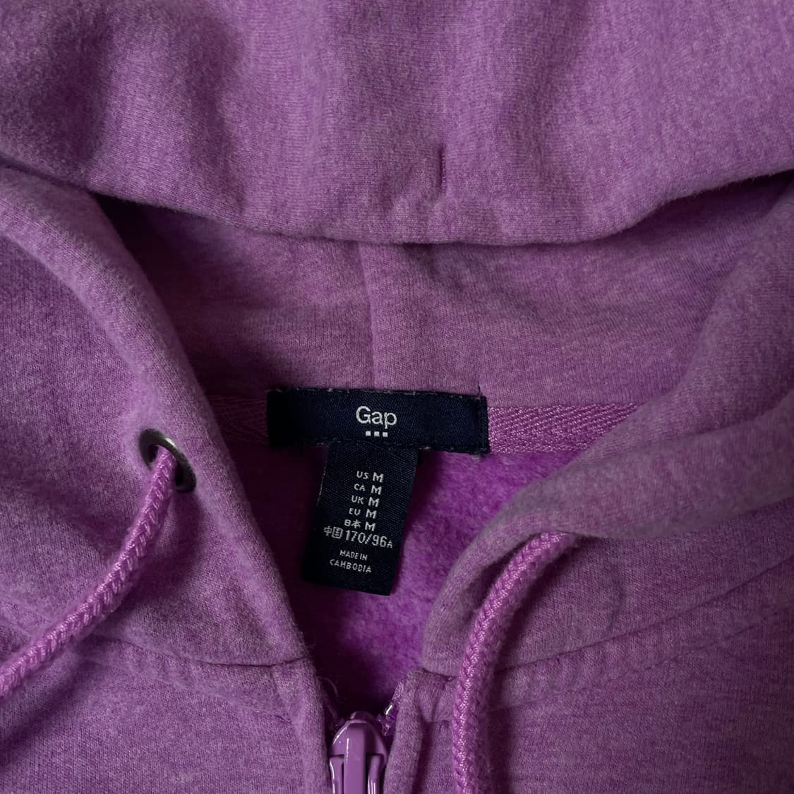 갭 연보라핑크 후드 집업 M 상품이미지4