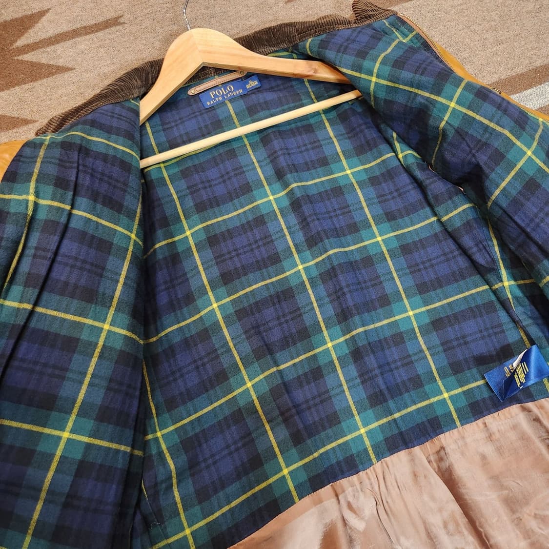 폴로랄프로렌 오일레더 모터싸이클 소가죽 자켓 L 상품이미지7