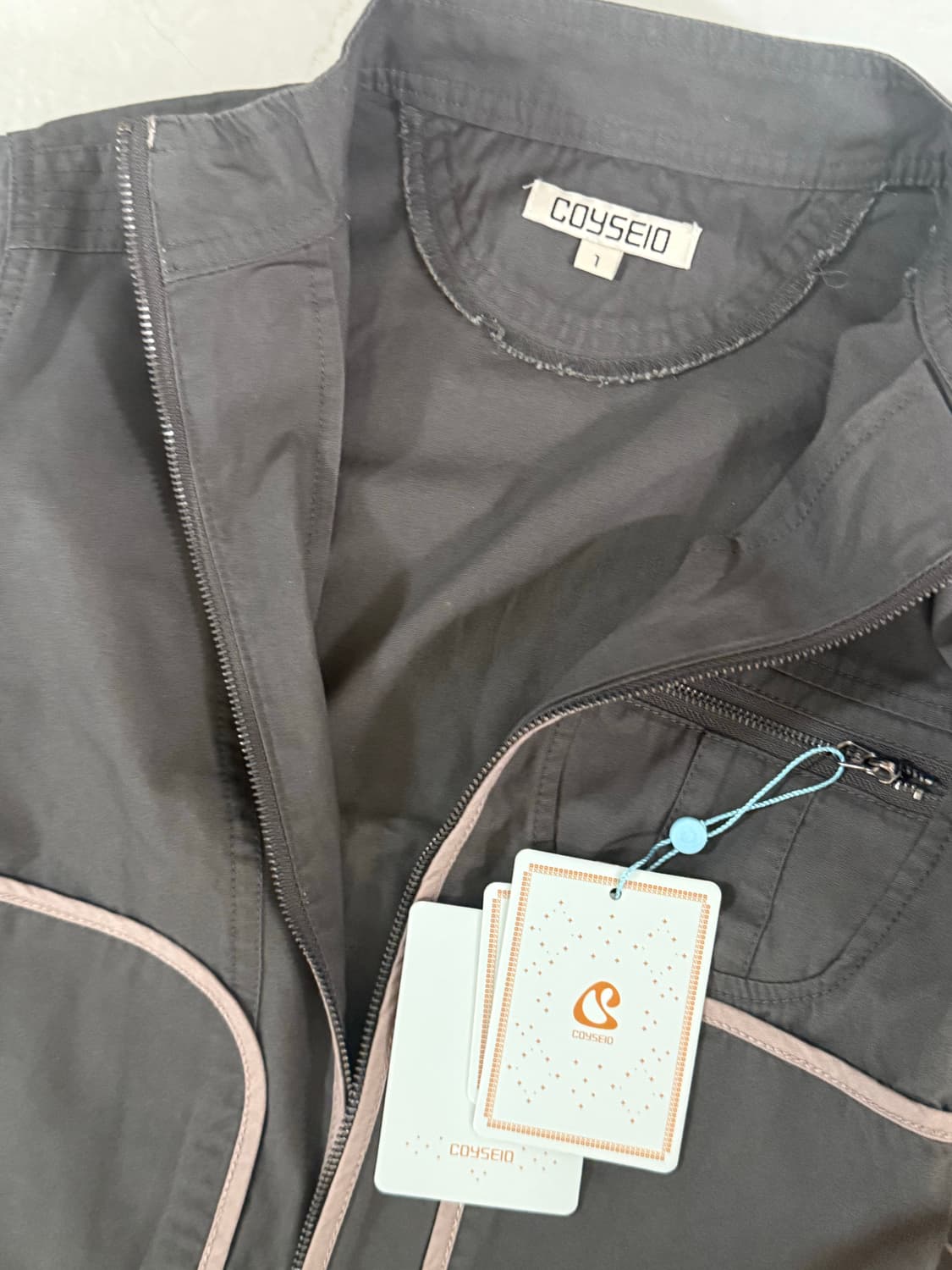 코이세이오 바인딩 코튼자켓 퍼플브라운 상품이미지4