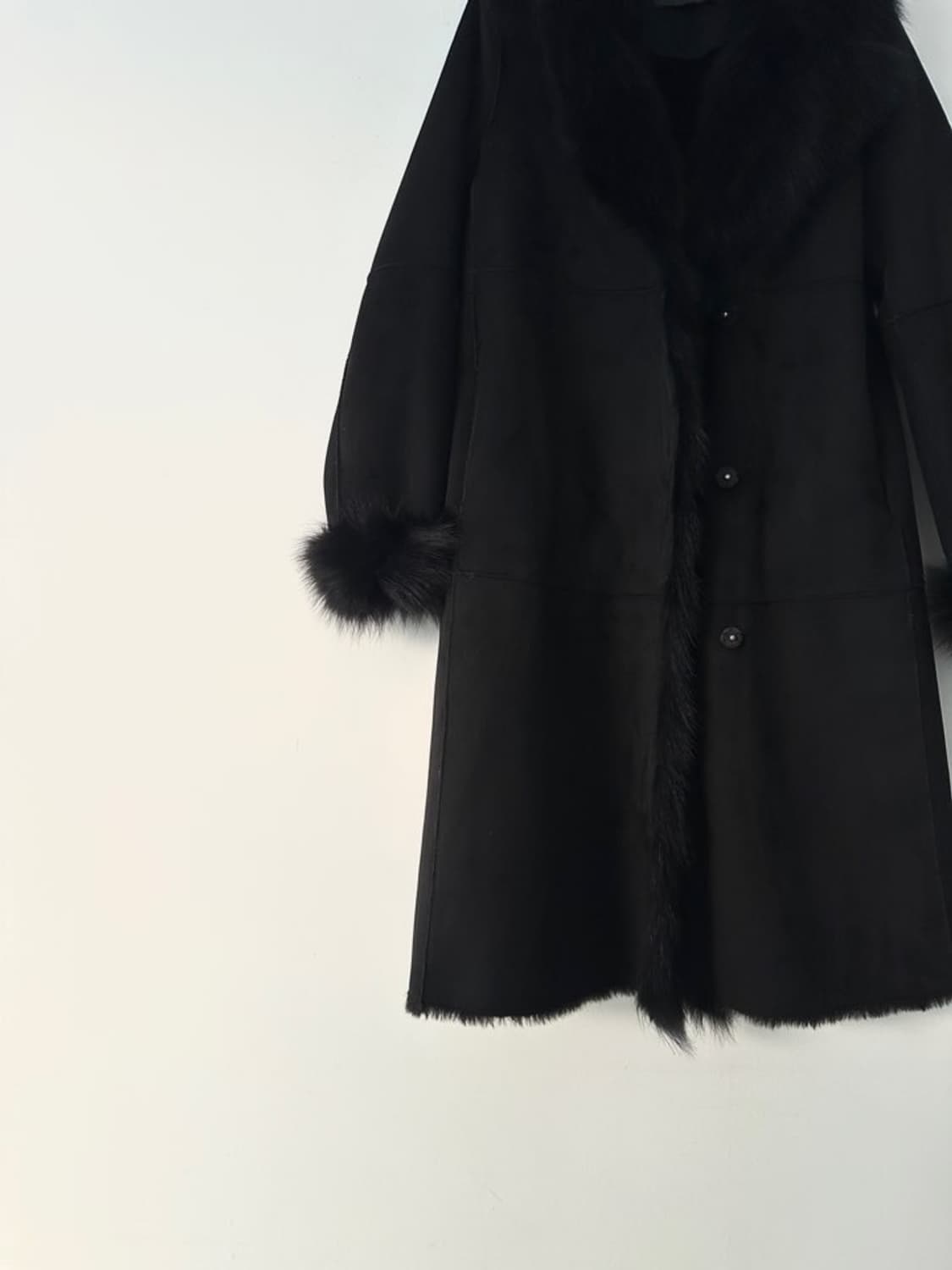 Chic fox fur muston jacket / black 상품이미지3
