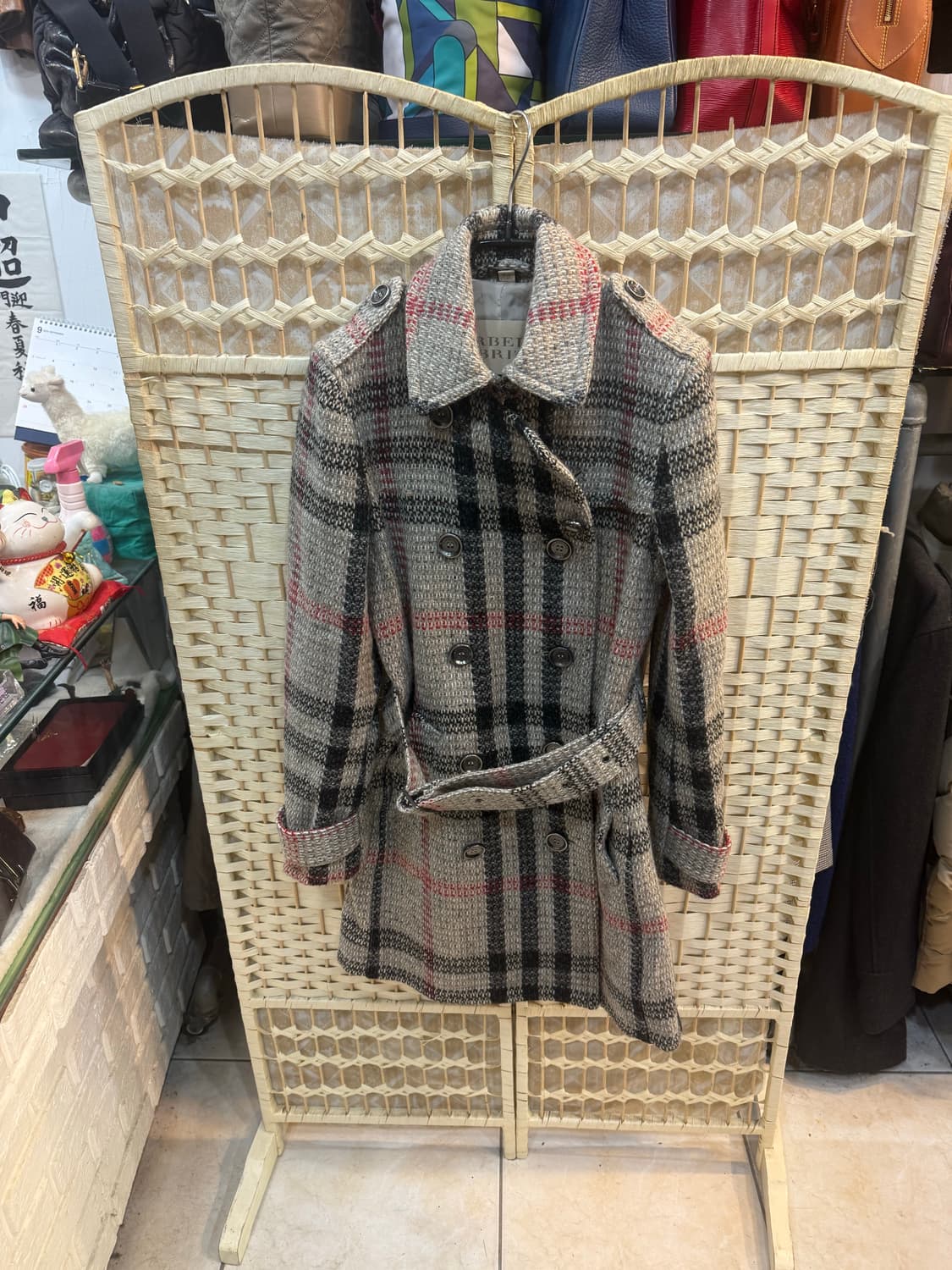 38/44-55 정품 버버리 브릿 울 노바체크 코트 팝니다 상품이미지1