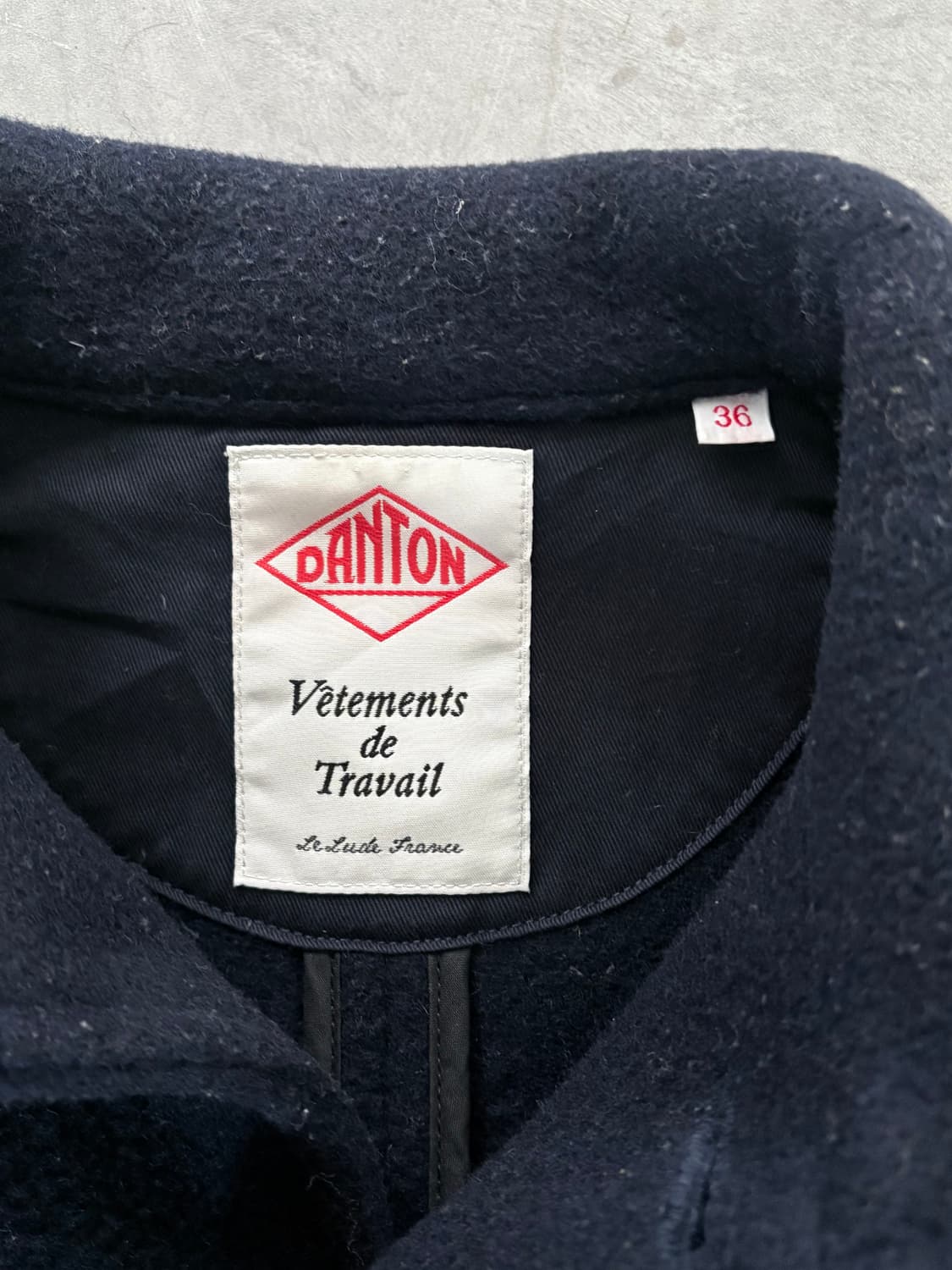 DANTON 단톤 네이비 울 카라 자켓 상품이미지3