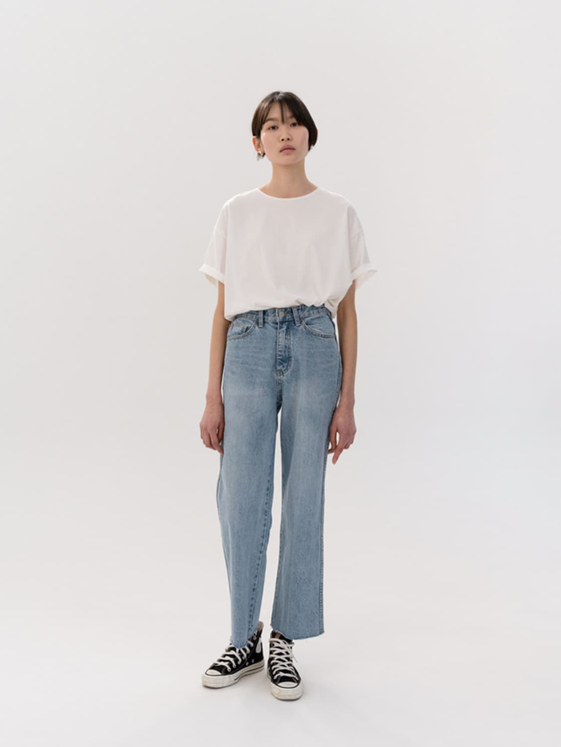 moia 모이아 하이웨스트 일자핏 데님팬츠(0) 상품이미지1