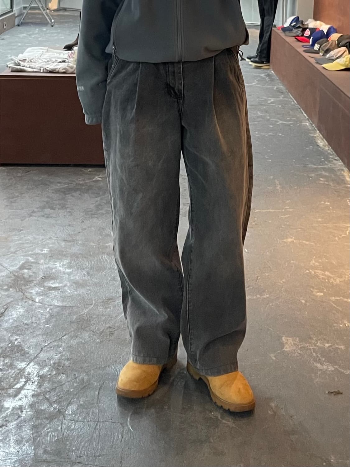 디미트리블랙 워싱 와이드 데님 팬츠 H1546 상품이미지1