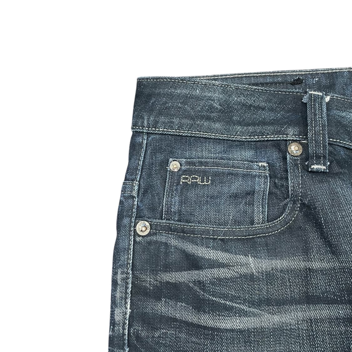 지스타 로우 워싱 데님팬츠 상품이미지4