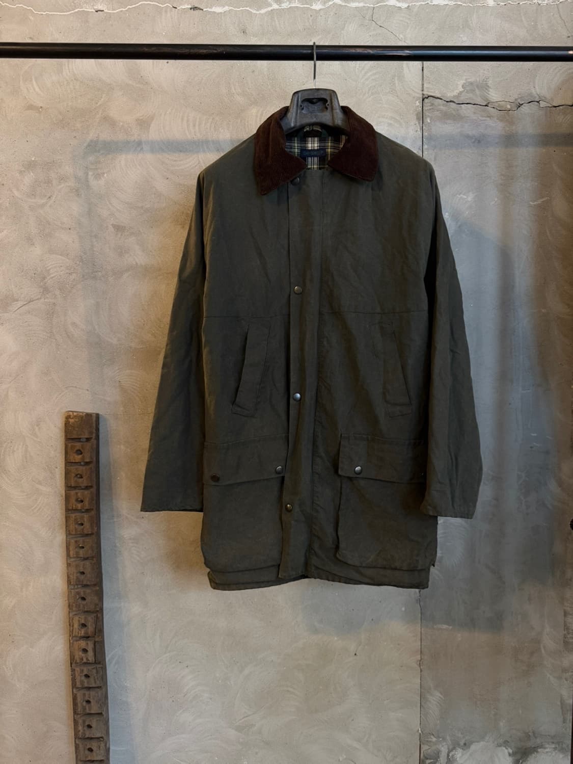 브리티시 왁스 아웃도어 자켓 100~105 상품이미지8