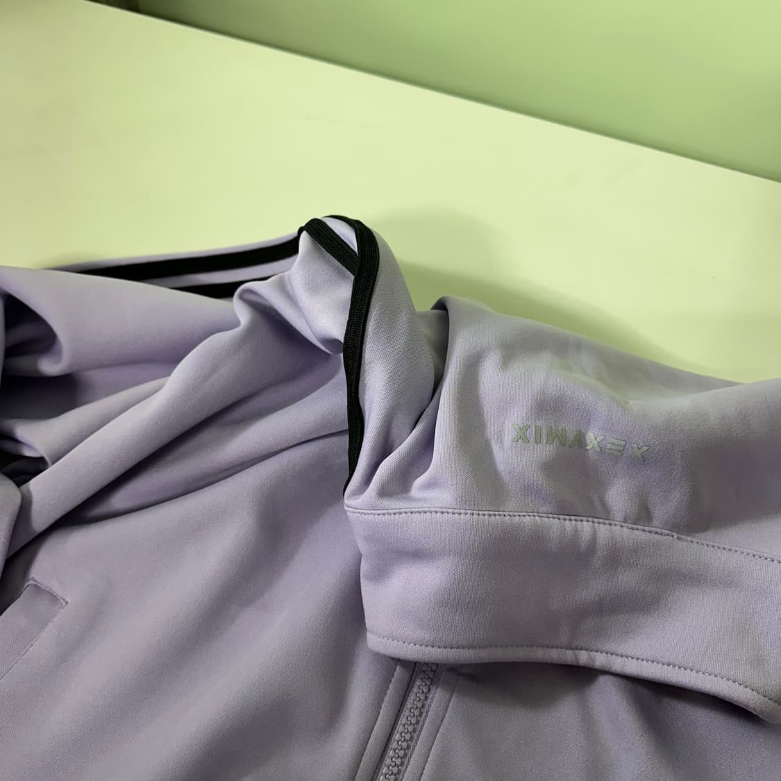 우먼L 젝시믹스 파스텔퍼플 오버핏 집업져지 트랙탑 상품이미지1