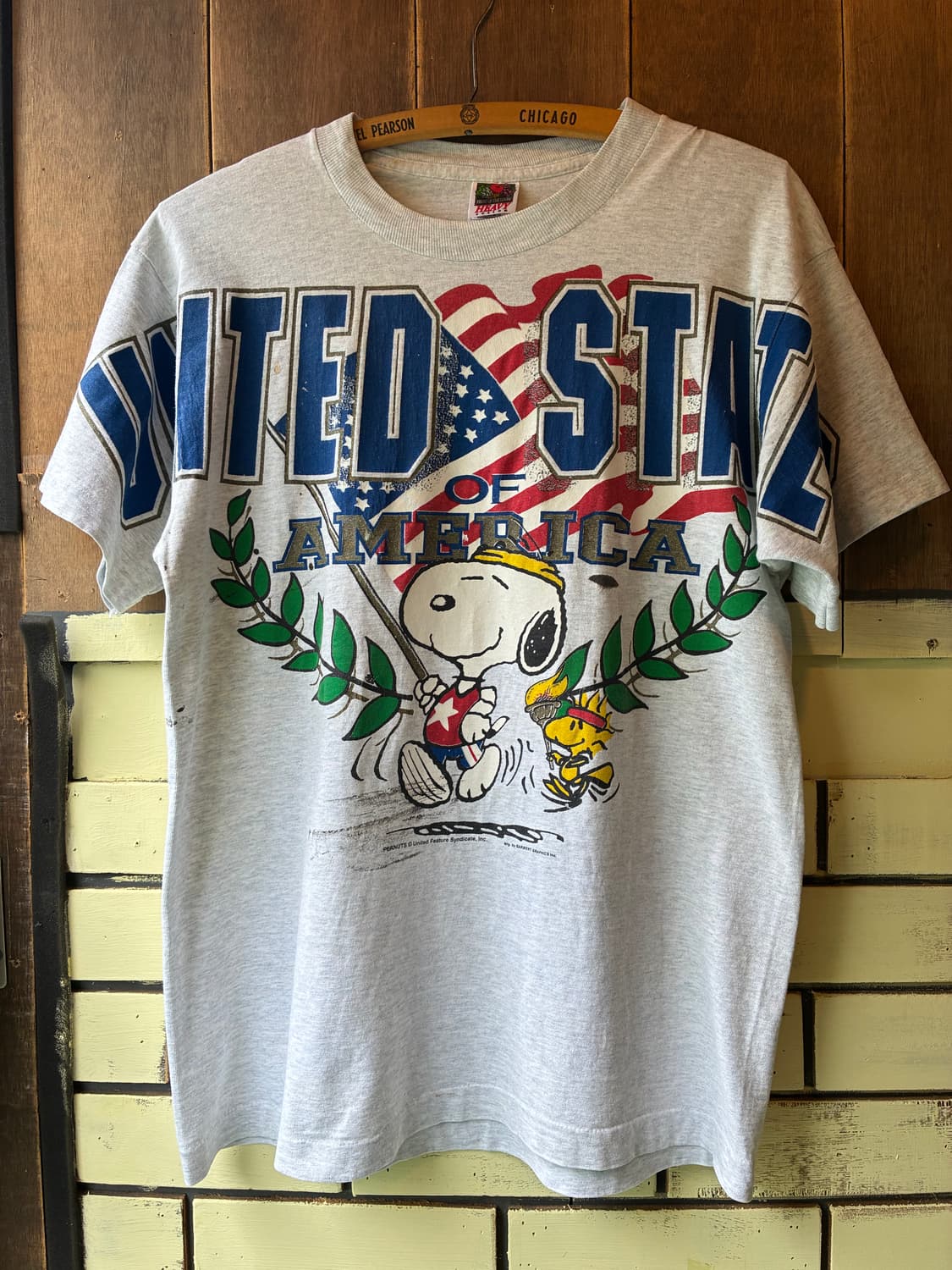 90s Vintage Snoopy Tee Made In USA 상품이미지1