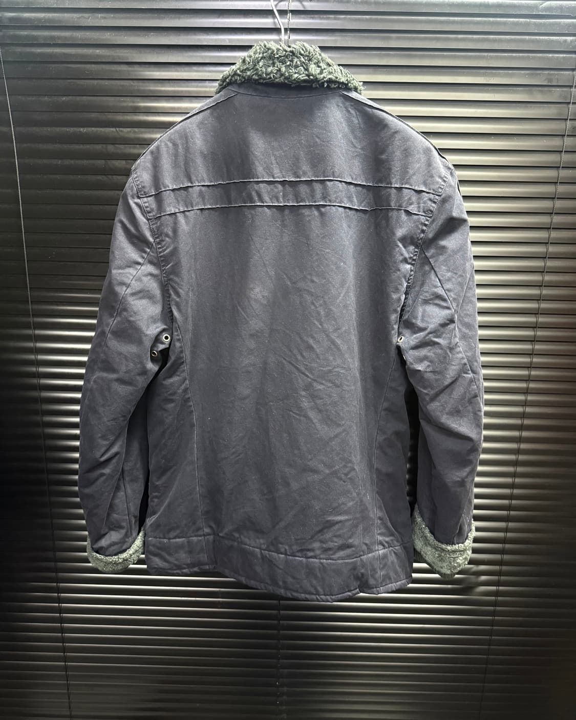 디젤 털 쉐르파 코튼 워크 자켓 비죠 하이넥 고스 펑크 네이비 남색 집업 상품이미지7