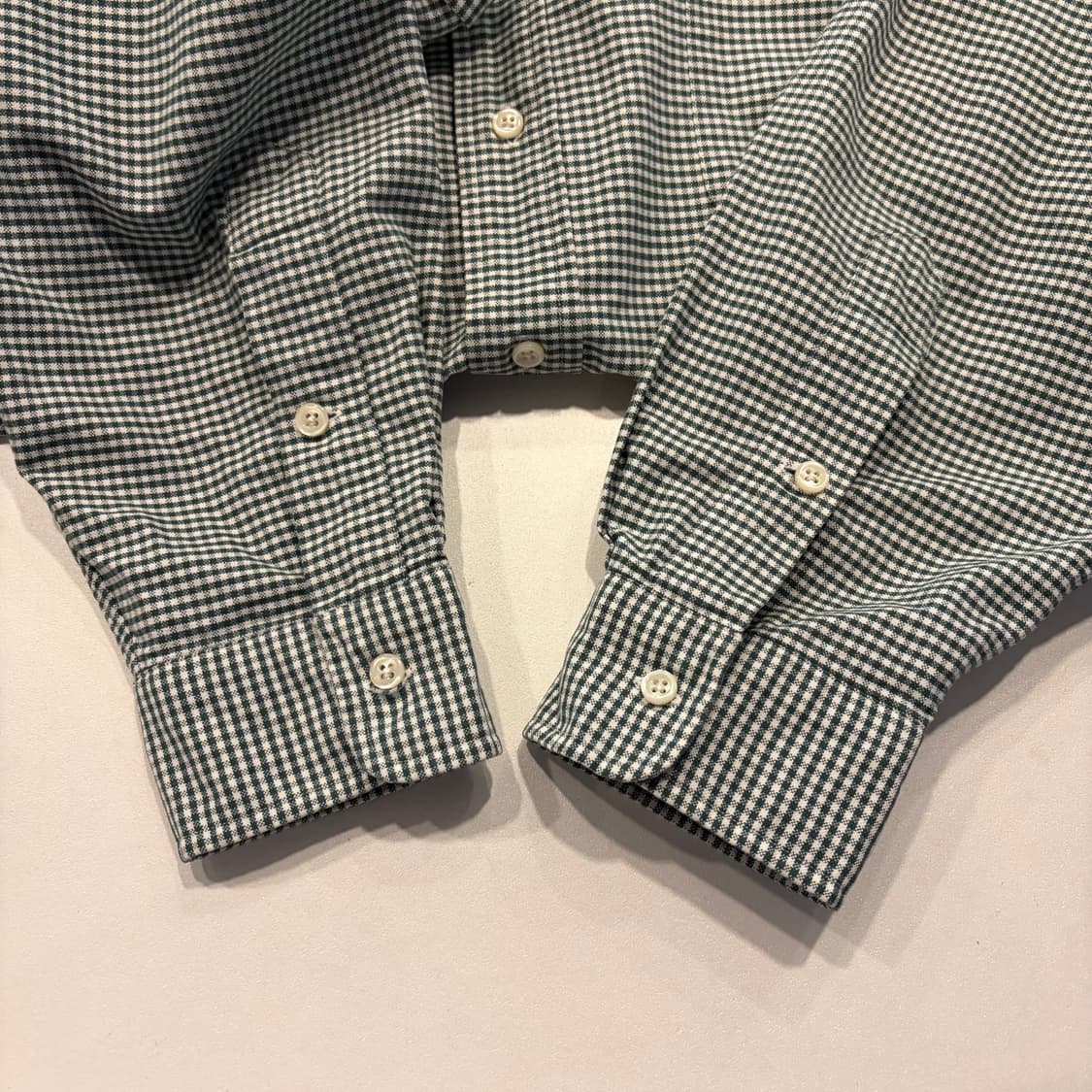 [L] 폴로 랄프로렌 빅셔츠 깅엄체크 긴팔 셔츠 그린 D608 상품이미지7