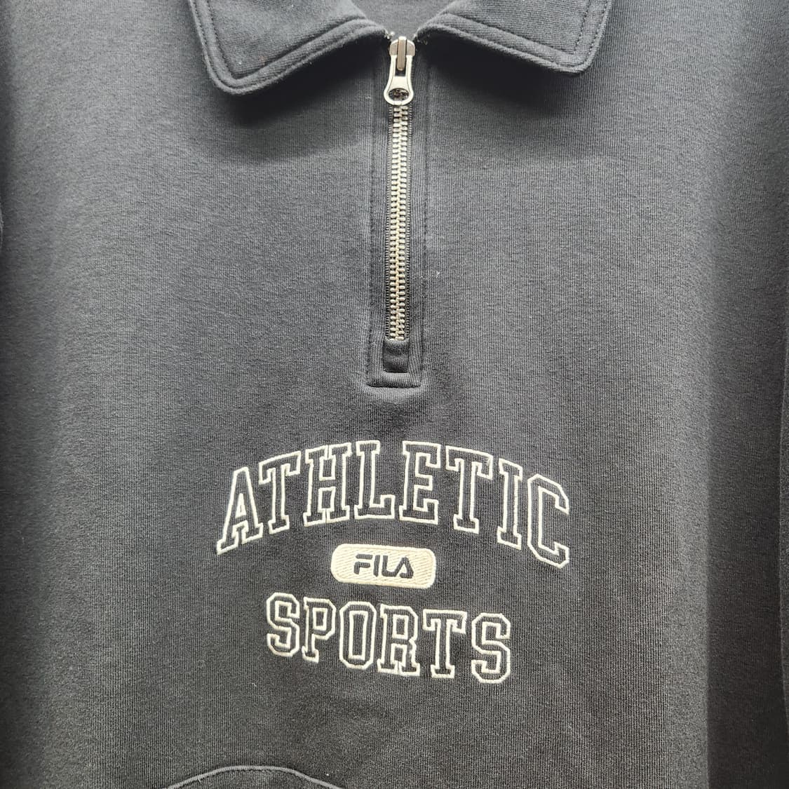 휠라 스포츠 반집업 그래픽 로고 맨투맨 XL 상품이미지3