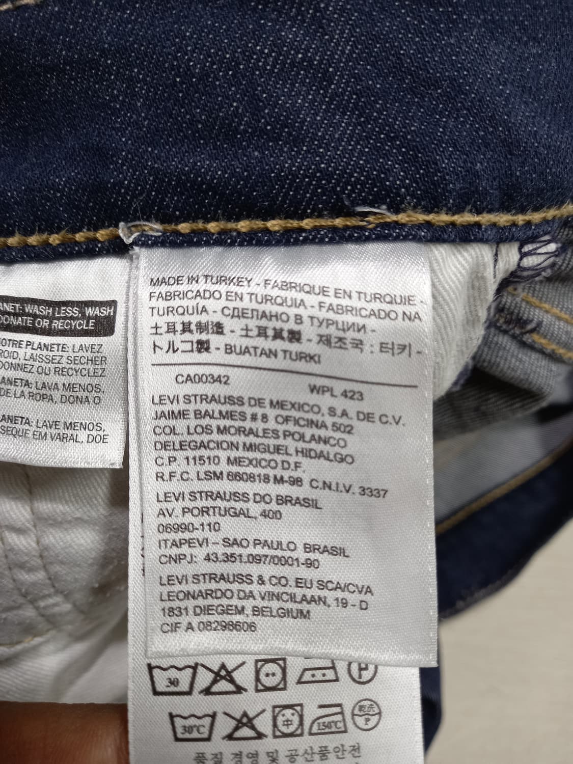 30 리바이스511 Turkey 스판 슬림일자진 진청 30-207 상품이미지8