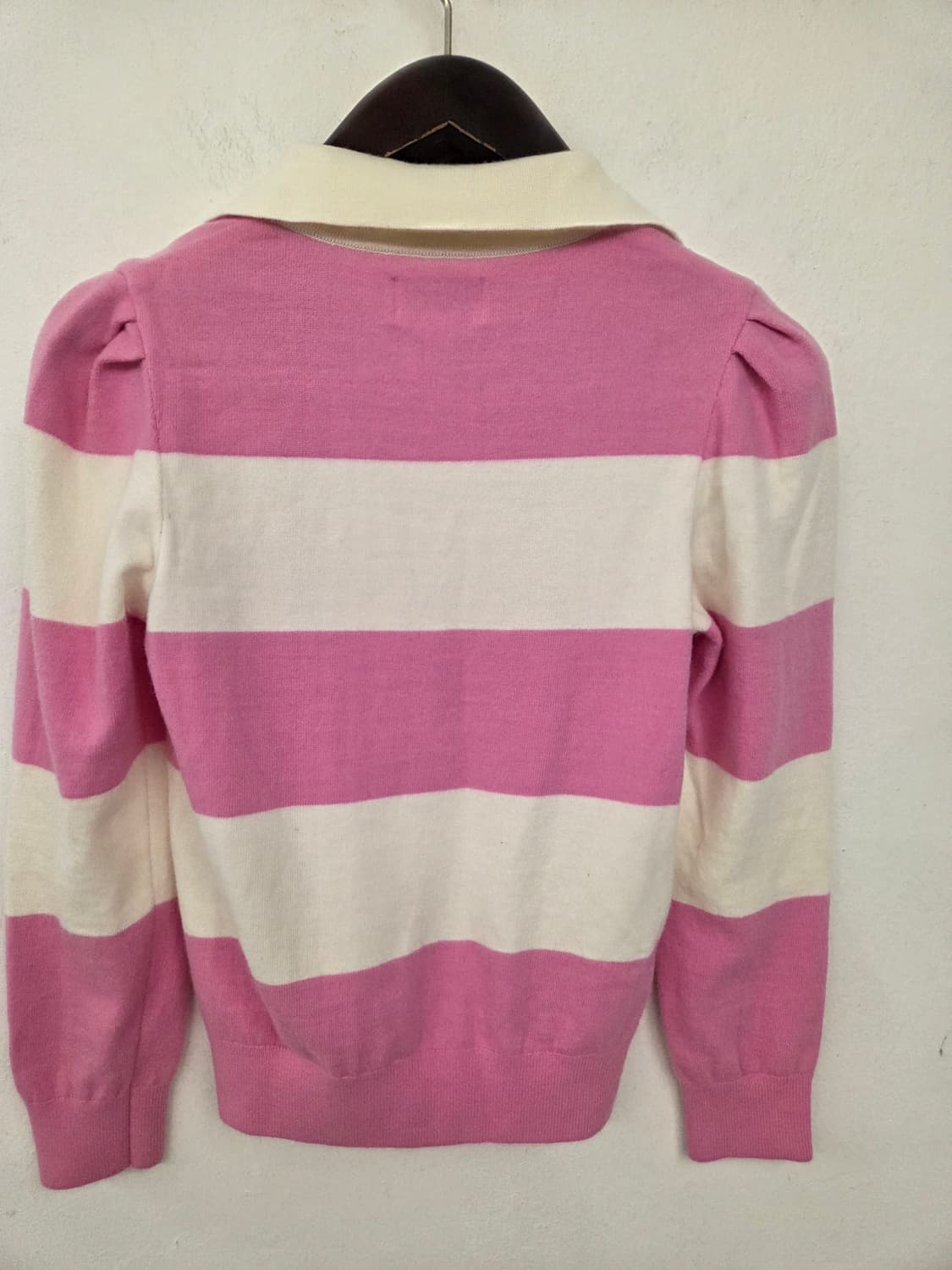 캘러웨이 핑크 스트라이프 카라 니트 85 상품이미지4