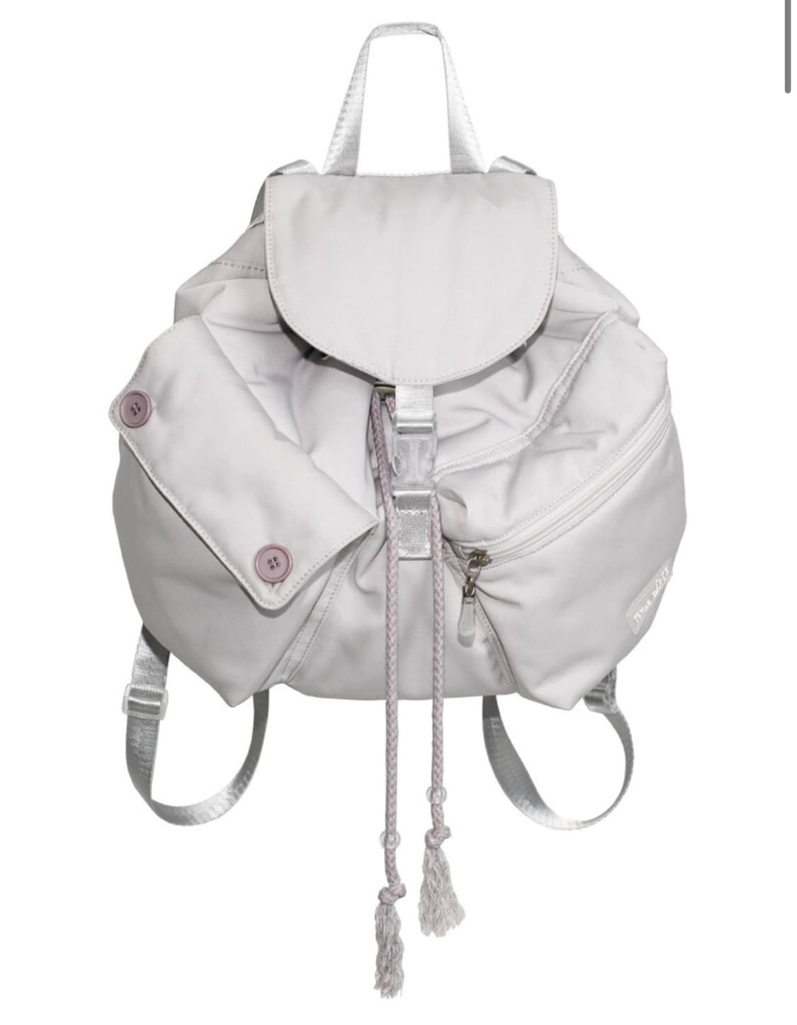 텐스댄스 버튼 미니 백팩 라이트그레이 상품이미지1