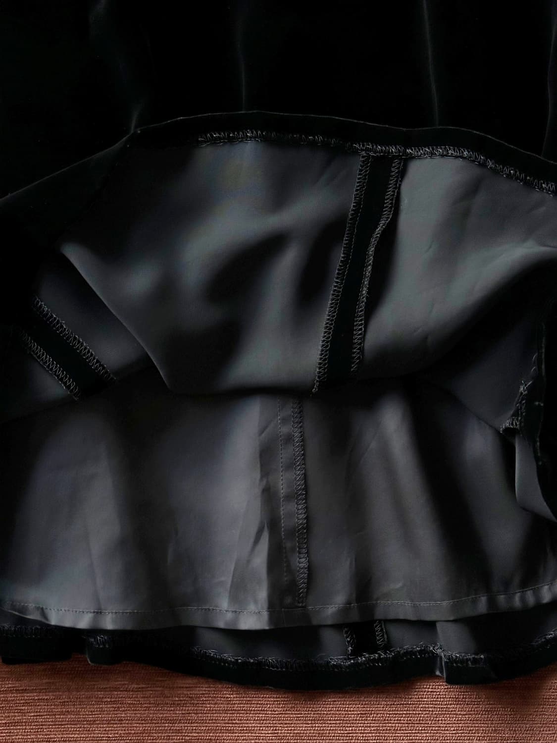 Cupro velour banded loose skirt 상품이미지8