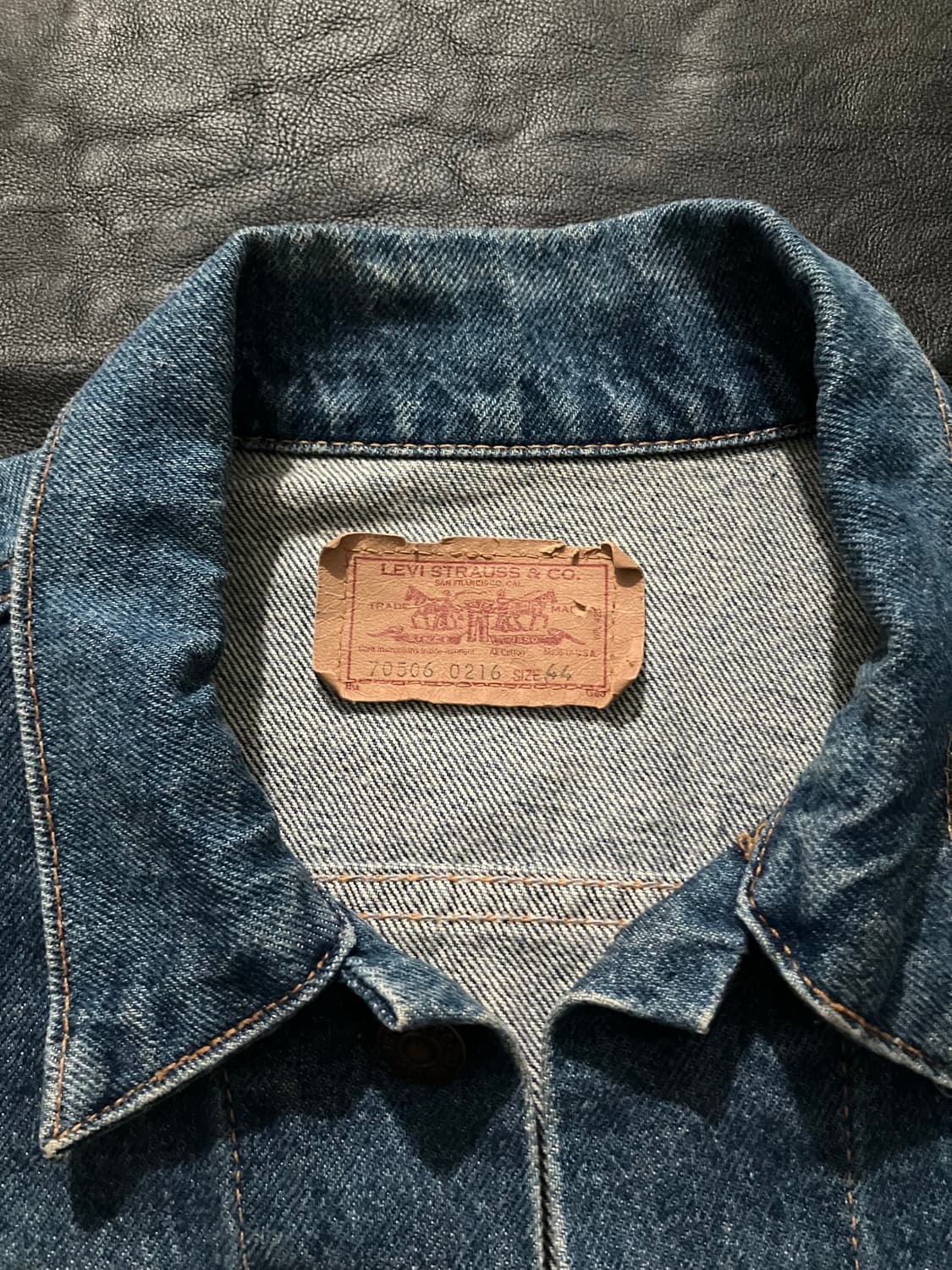 🇺🇸 80s USA 빈티지 리바이스 70506 3세대 데님자켓 상품이미지4