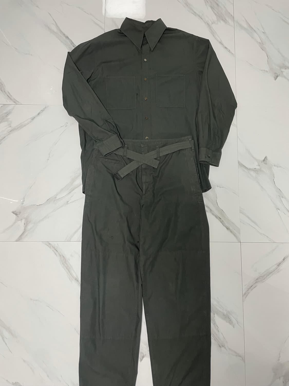 르메르 트렌치 셋업 50/48 딥포레스트 상품이미지3