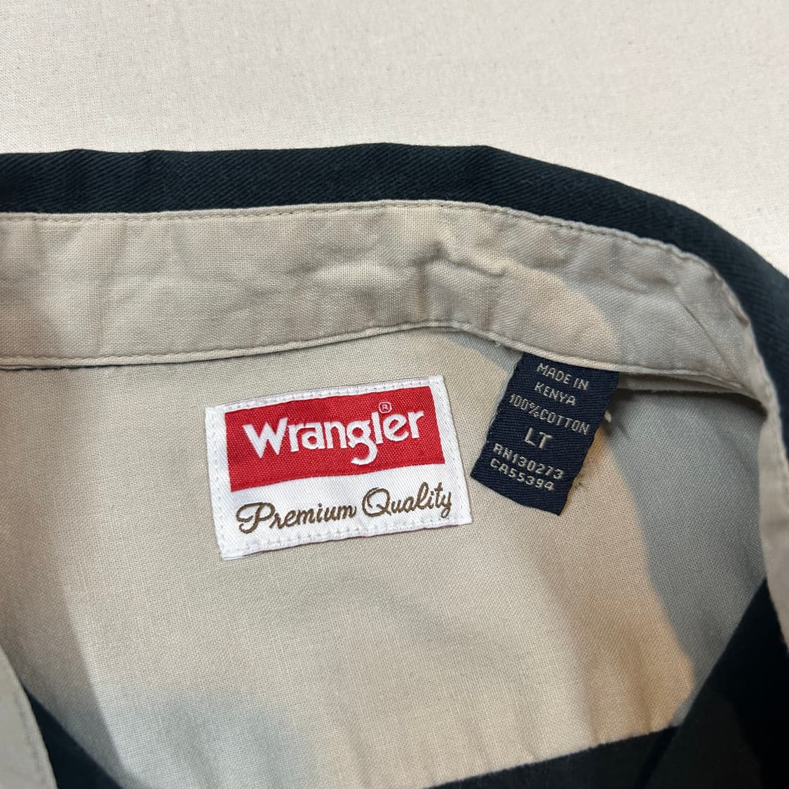 L) Wrangler 랭글러 투포켓 워크웨어 코튼 셔츠 블랙 W33 상품이미지7
