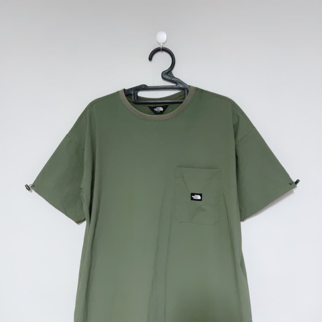 노스페이스 카키 포켓 나일론 반팔 원피스 상품이미지2