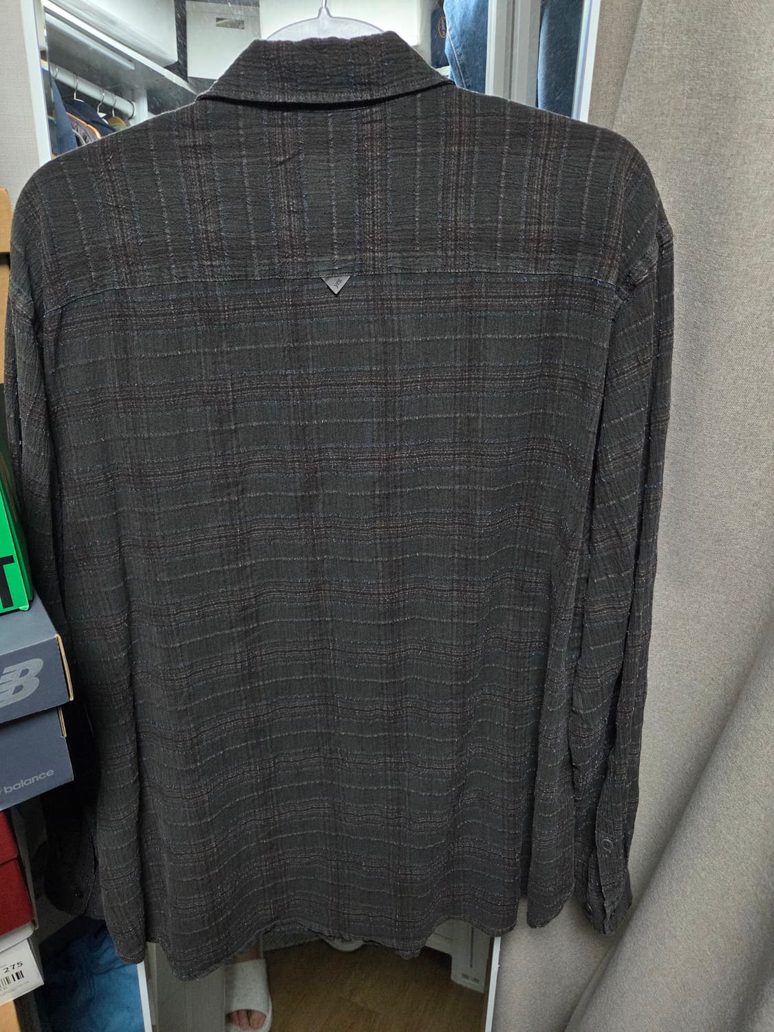 이얼즈어고 클래식핏 포이카 체크셔츠 3사이즈 상품이미지2