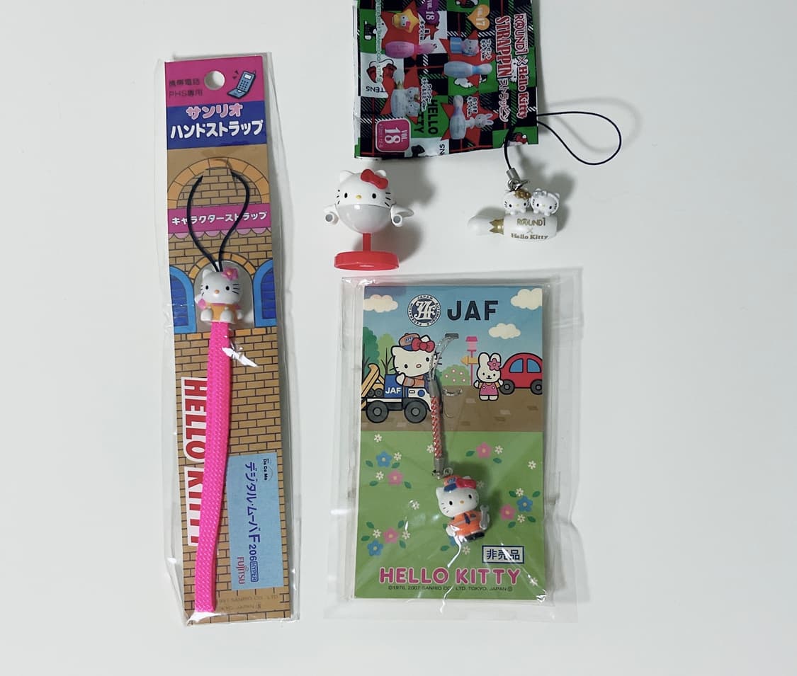 일괄 카오하나 키티 스트랩 비행기 키티 초코에그 라운드원 볼링 키티자동차 상품이미지1