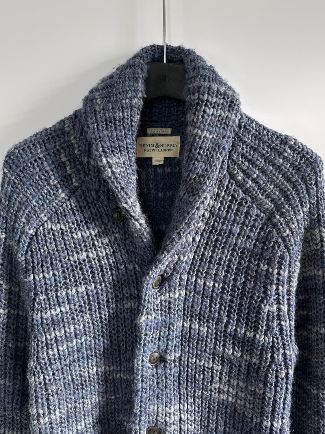 폴로 D&S 이태리 얀 숄 카라 가디건 (va.82) 상품이미지3